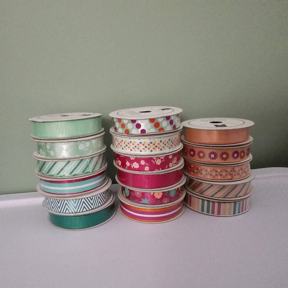 american crafts | premium ribbons [lot of 17]